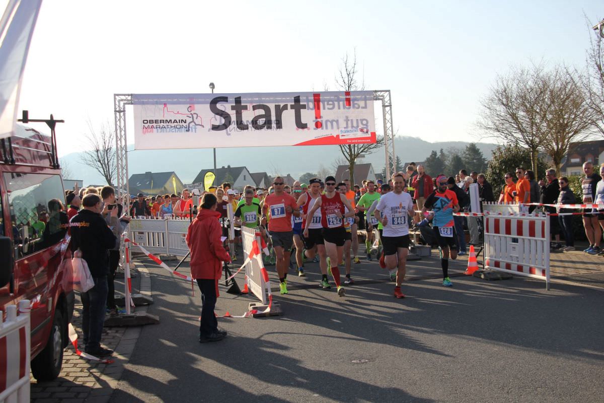 Start beim Obermain Marathon