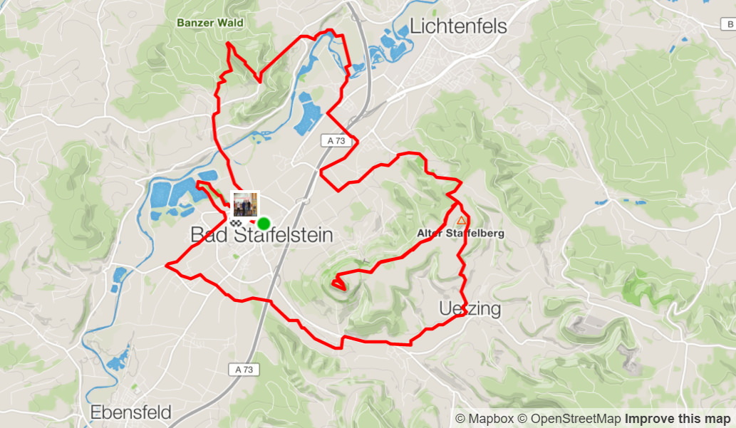 Obermain Marathon Strecke